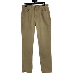 Mens Pacsun LA Jeans Tan Size 31 Straight Leg Stretch Slim Fit 1005